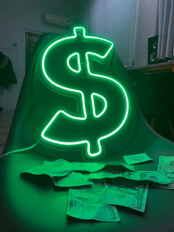 Dollar Neon Sign for Bedroom Led Neon Sign Neon Wall Sign
