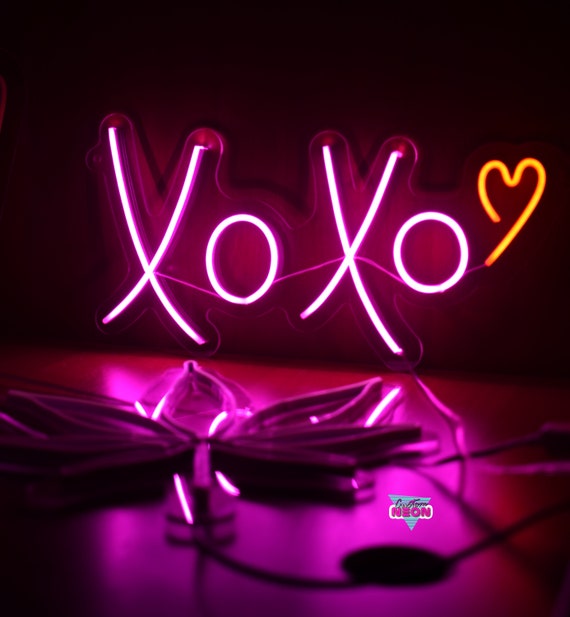 XoXo Neon Sign Handcrafted Custom Flex Neon Led For Home Etsy