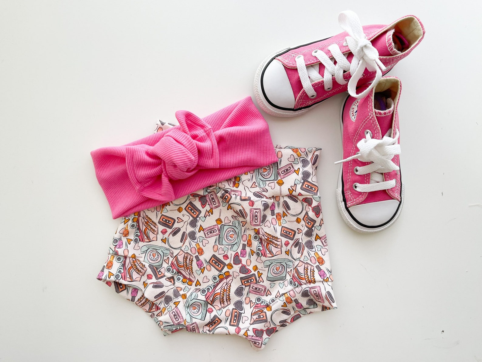 Retro Love / baby biker shorts / toddler biker shorts / | Etsy