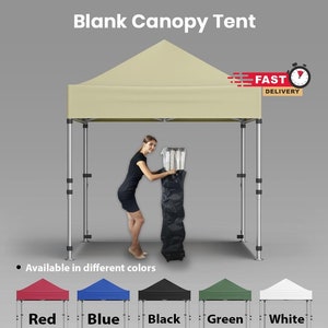 Blank Canopy 10x10&#39; Tent | Available in Different Colors | Business Advertising Tent | Pop Up Tent | Heavy Duty for Events