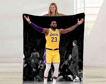 lebron james lakers blanket