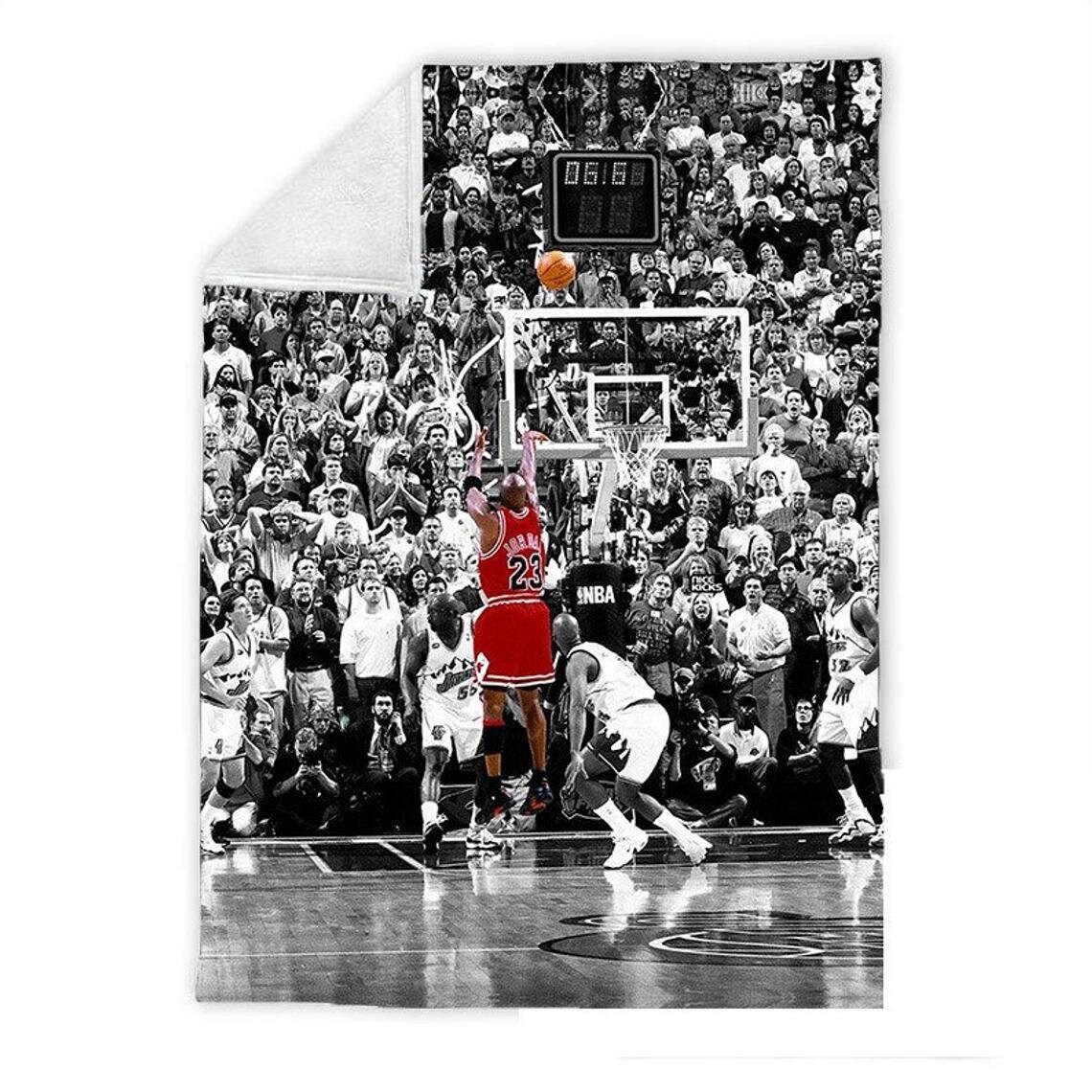 Michael Jordan Fleece Blanket Sports Player Blanket Ultra Etsy
