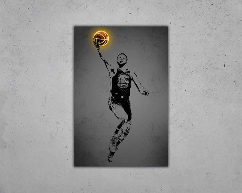 Stephen Curry Canvas Frame Frame Print Paper Print Canvas Etsy