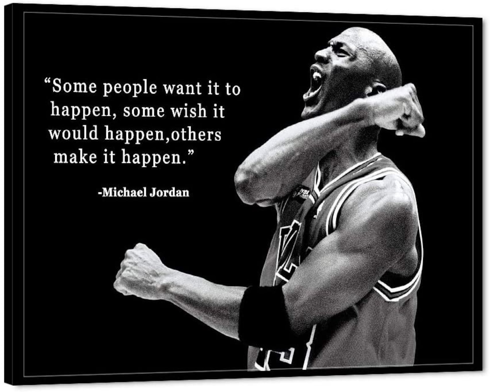 Michael Jordan Poster Canvas Art Motivational Posters Michael Etsy