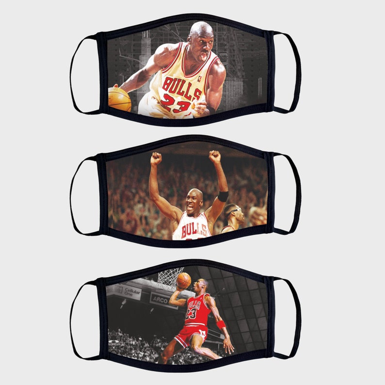 Michael Jordan Face Masks Reusable and Washable Mask Face Etsy