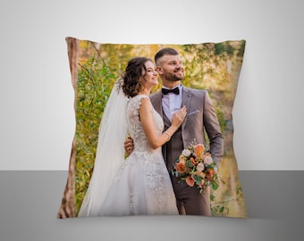 Custom Photo Pillow, Personalized Text Pillow