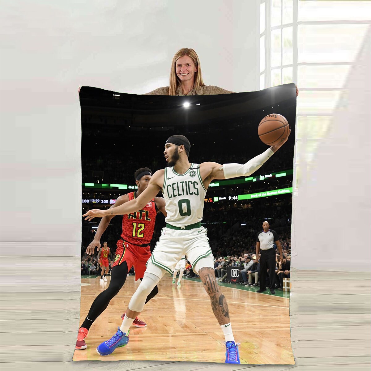 Jayson Tatum Boston Celtics Fleece Blanket Sports Player Etsy