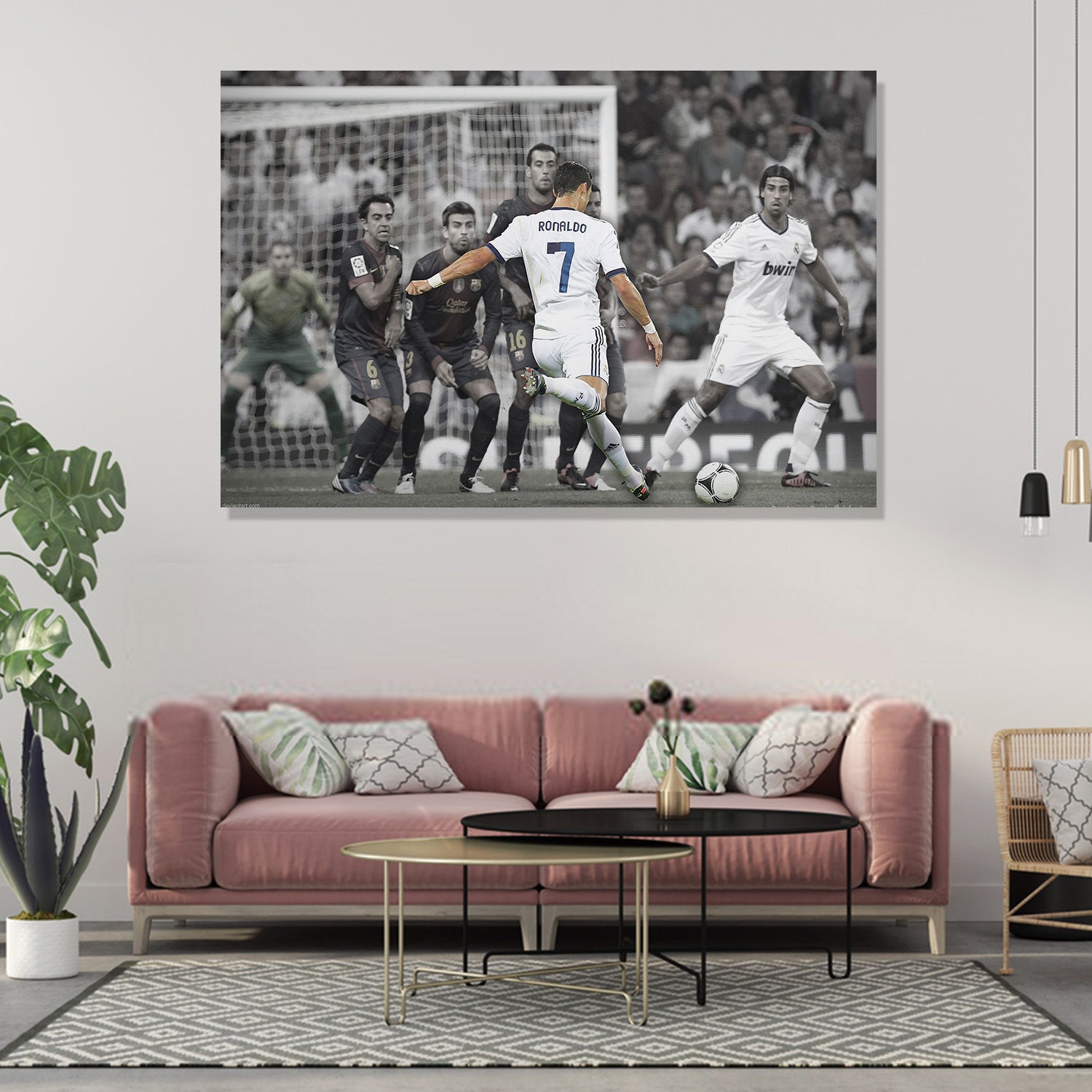 Cristiano RONALDO Photo Picture Print On Framed Canvas Wall Art Home Decoration 