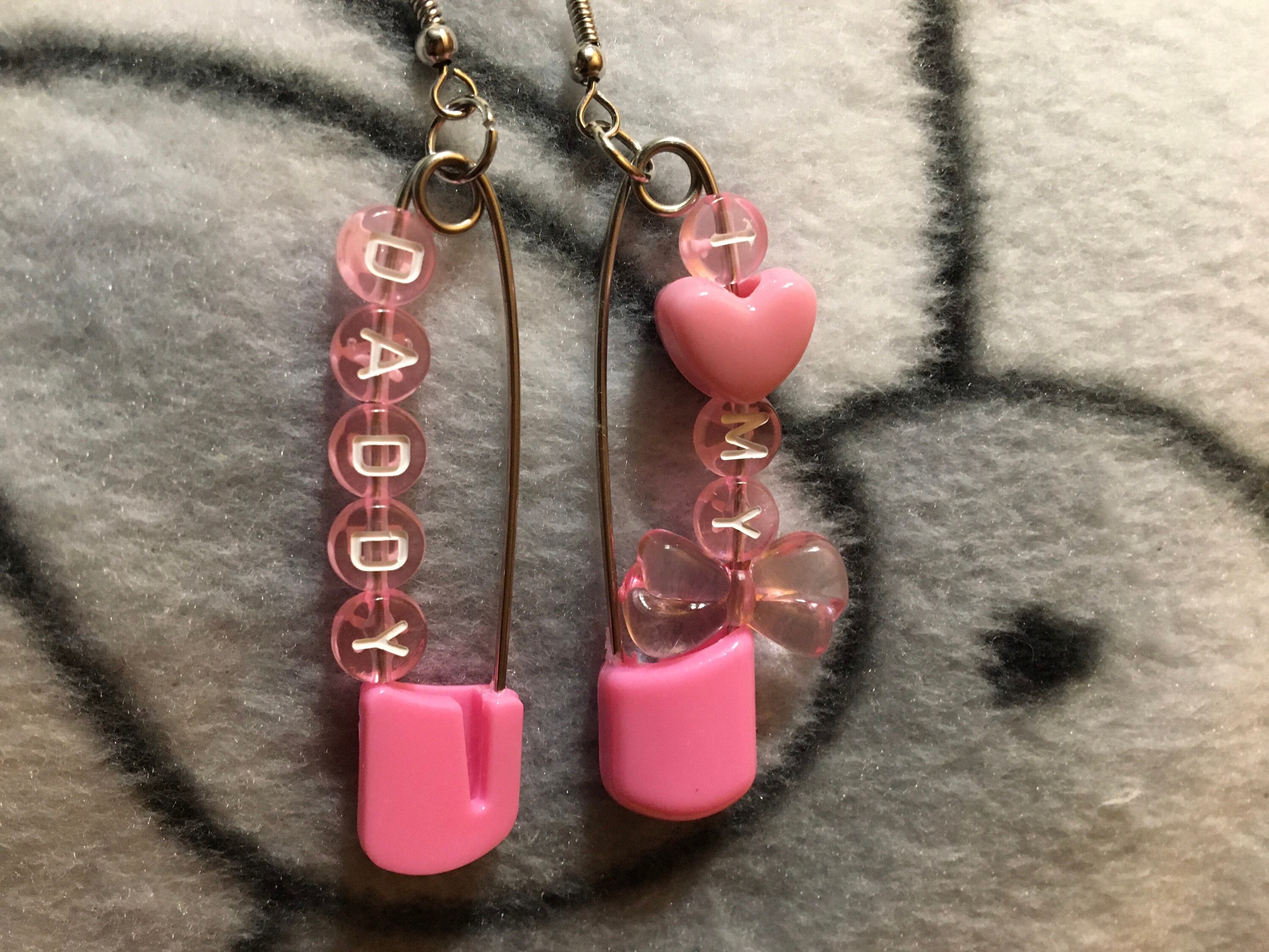 I Love My Daddy Earrings DDLG MDLG Little Space Age Play Etsy