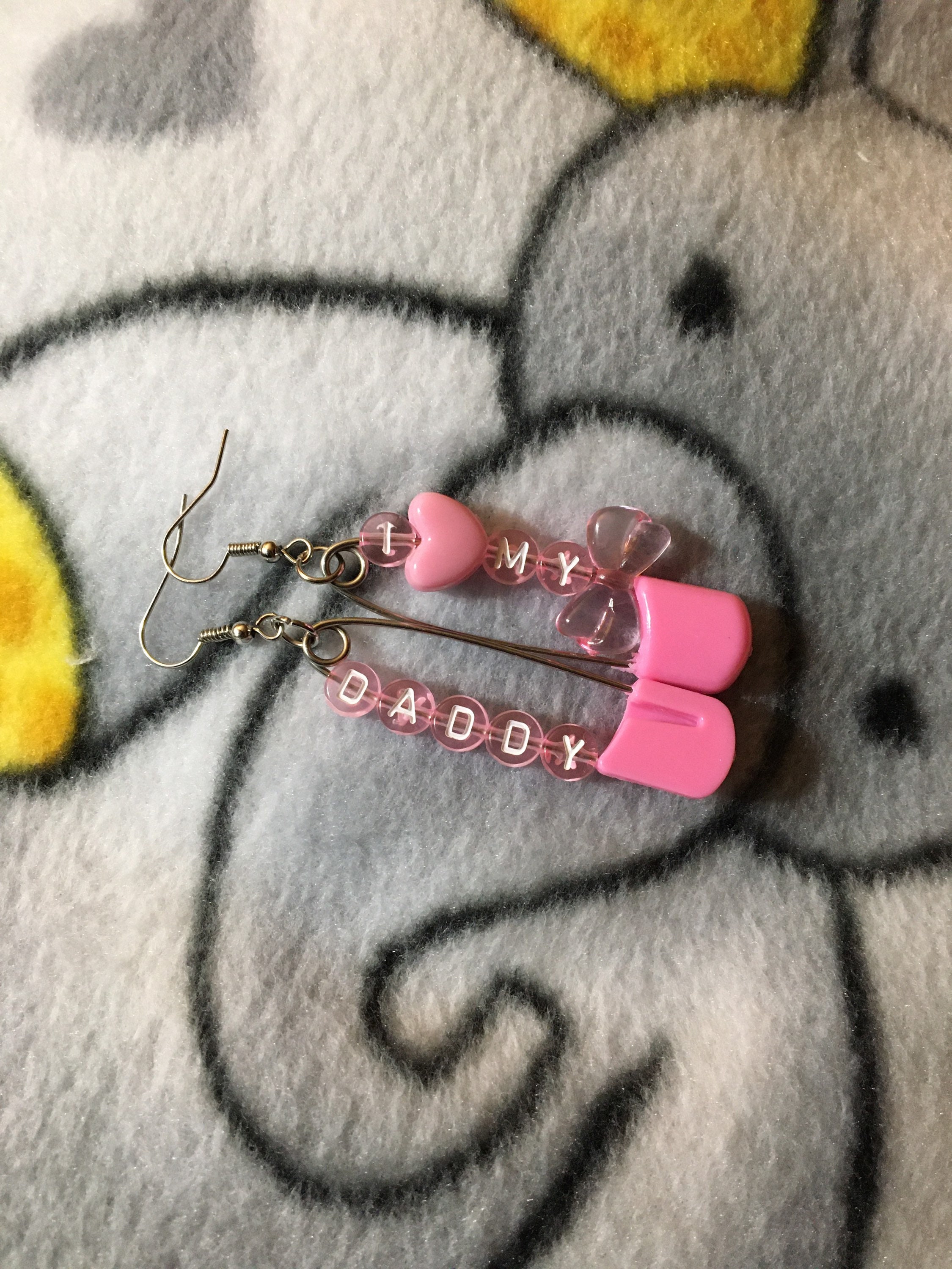 I Love My Daddy Earrings DDLG MDLG Little Space Age Play Etsy