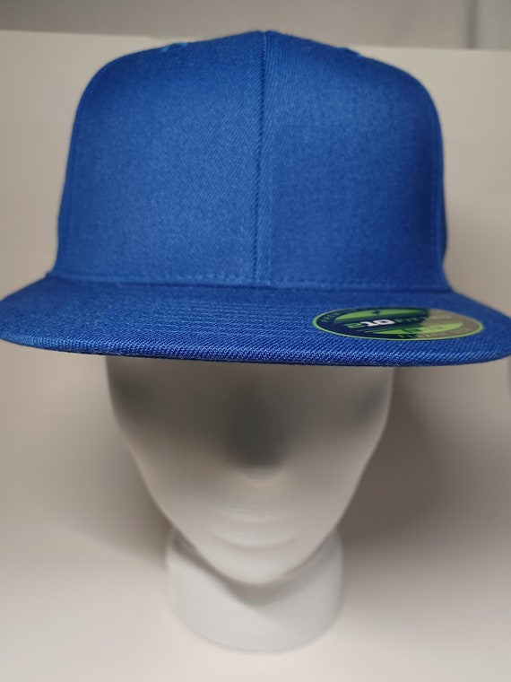 Flexfit 210 Fitted Blank in Royal Your Flat White Just or Red, 6 - Blue, Etsy Outfit. to Perfect Complete Cap, Bill, Panel