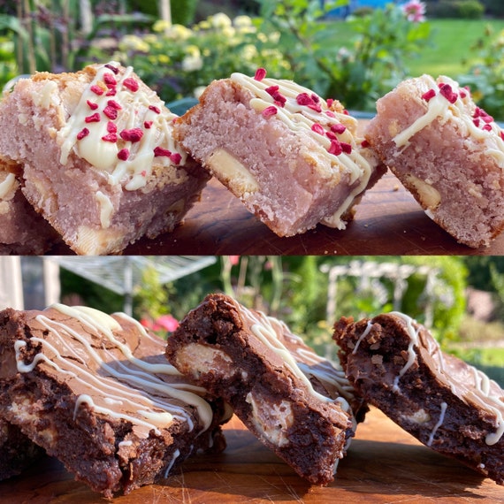 Caja mixta de brownies y rubias Aceite de palma libre e Etsy España