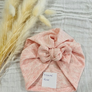 Handmade openwork baby turban image 8