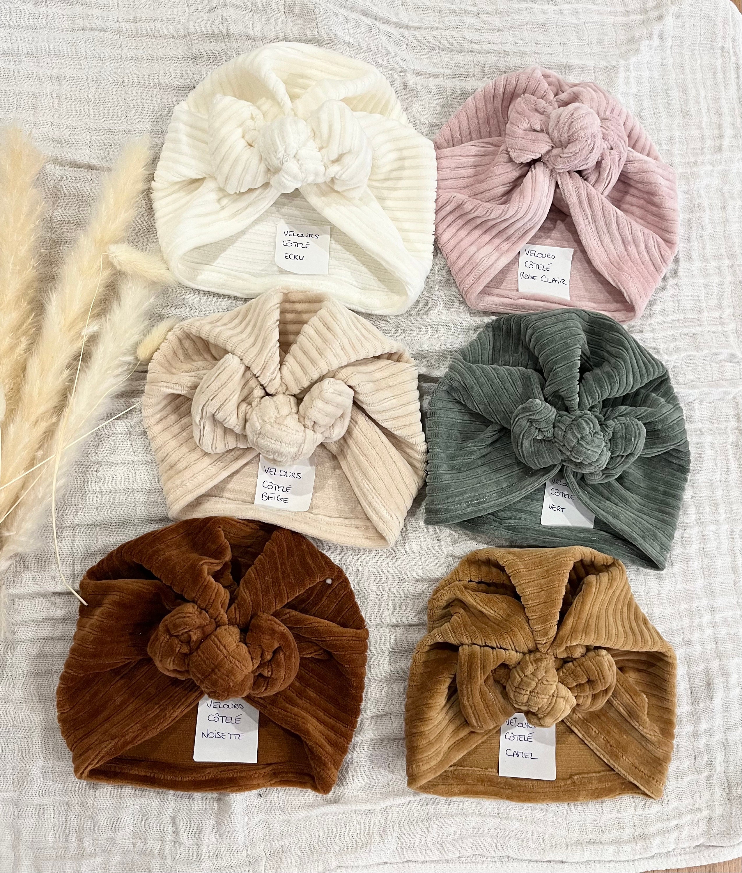 Bandeaux Bébé Fille Makone - 3 Pièces, Turban Stretchy, Nœud, Doux Et Extensible, Pour Nouveau-né à 3 Ans, Idéal Photo, Fête, Cadeau
