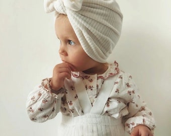 Turban chaud bébé fille, fait main