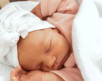 Handmade openwork baby turban