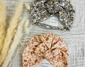 Handmade baby honeycomb turban