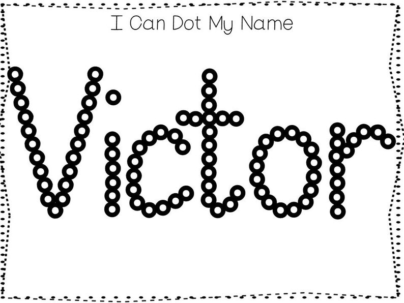 20 Printable VICTOR Name Tracing Worksheets and Activities. No | Etsy