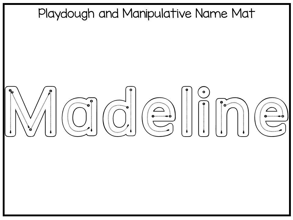 20 Printable MADELINE Name Tracing Worksheets and Activities. | Etsy