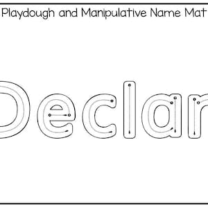 20 Printable DECLAN Name Tracing Worksheets and Activities. No | Etsy
