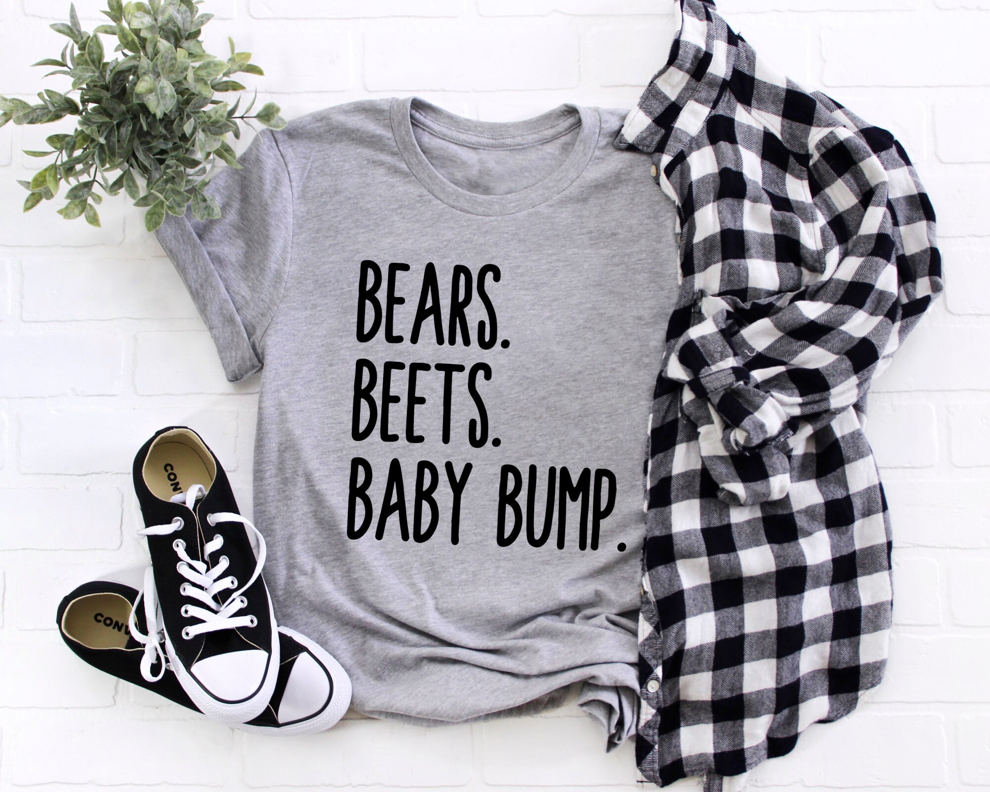 Bears Beets Baby Bump Shirt Pregnancy Announcement Baby Etsy UK