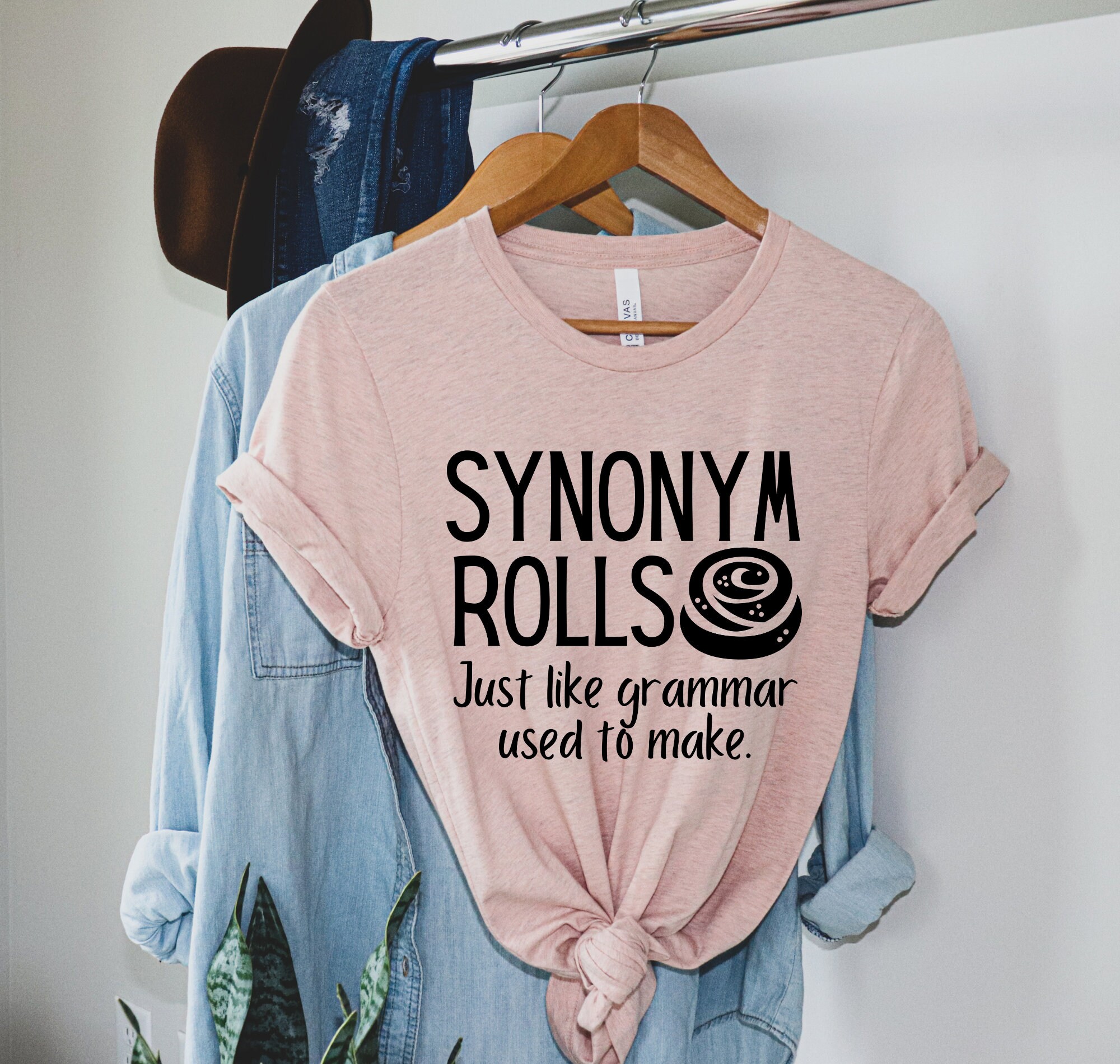 Synonym Rolls Shirt Synonym Shirt Book Lover Gift Bookworm Etsy