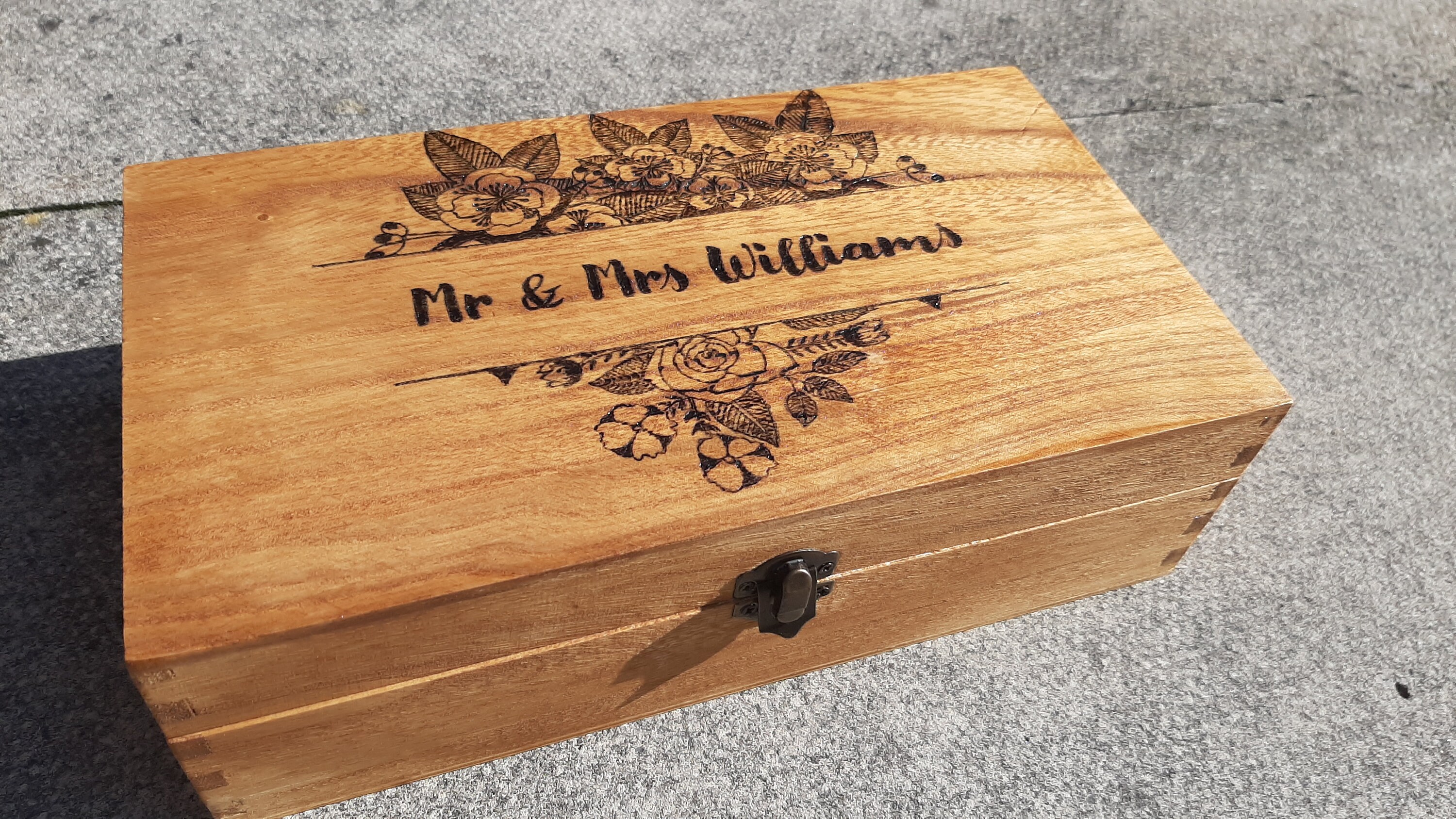Wedding keepsake box Etsy
