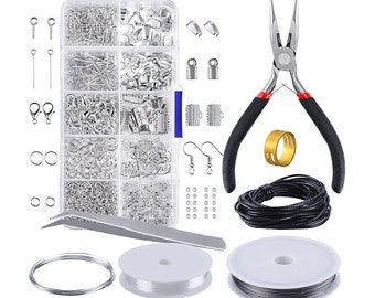 Jewelry Making Starter Kit Set Earring Bracelet Necklace Making Findings DIY