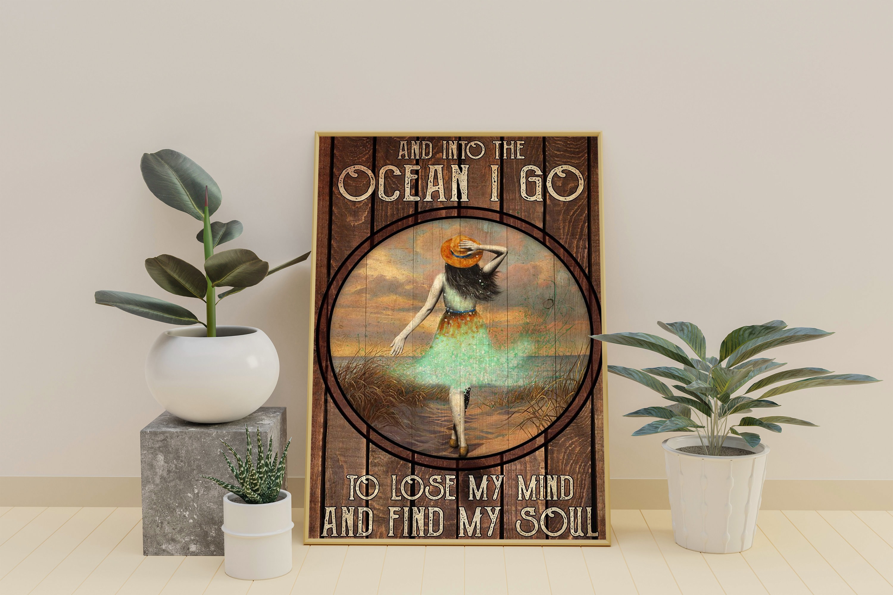 Into The Ocean I Go To Lose My Mind and Find My Soul Vintage Etsy