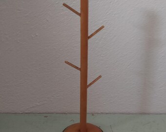 Vintage Handcrafted Wood Rack Ring Bracelet Tree Holder Vienna Austria