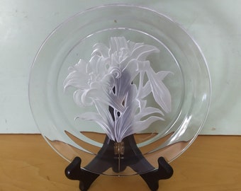 日本製ホヤクリスタルワインコースター「馬」アート彫刻シリーズ、2個