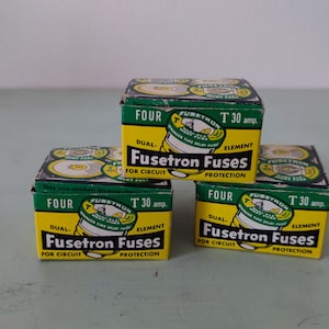 Bussman Fusetron Sicherungen 3 Sätze von vier T30amp Dual Element Sicherungen / unbenutzt Bild 1