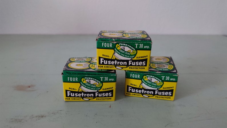 Bussman Fusetron Sicherungen 3 Sätze von vier T30amp Dual Element Sicherungen / unbenutzt Bild 1