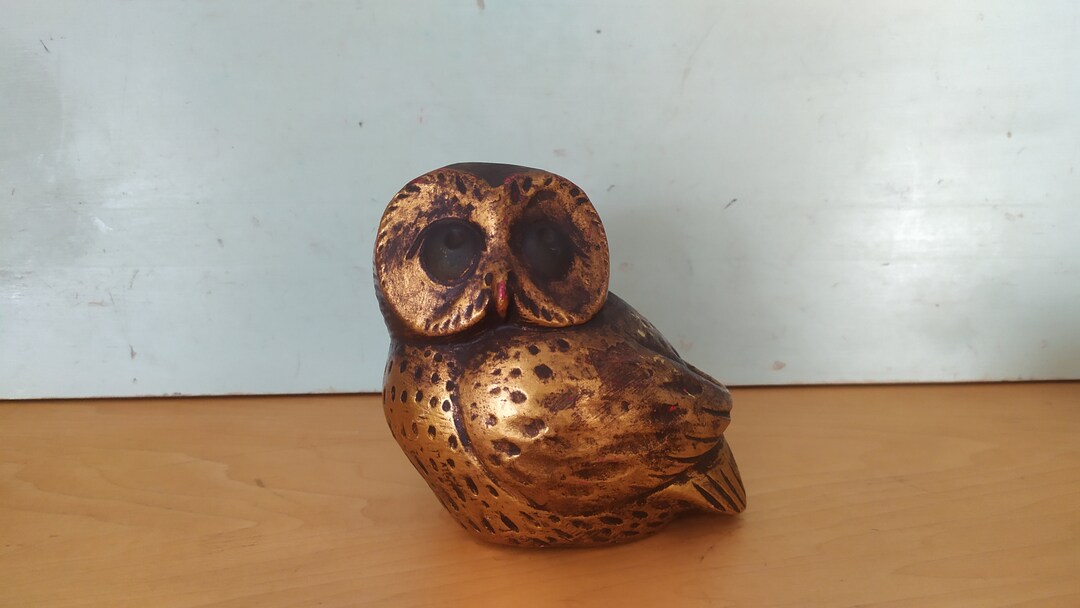 Gold Gilded Barn Owl by Jaru Art Products of California Etsy