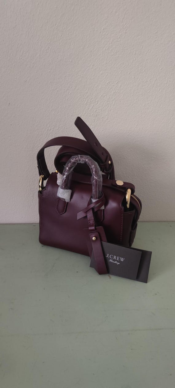 J Crew Mini Harper Satchel Cross Body Leather Bag New Never Worn W