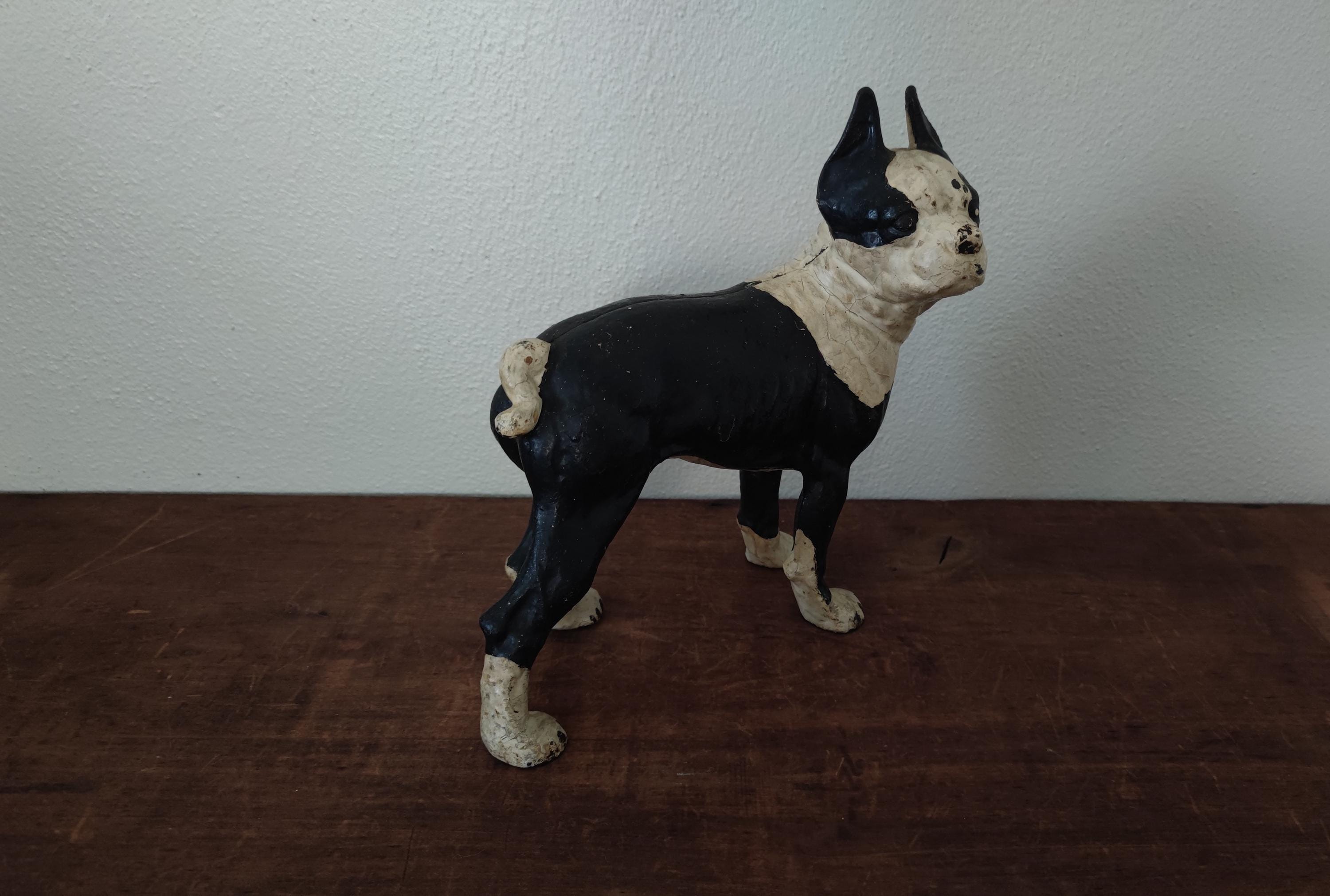 Antique Hubley Cast Iron Boston Terrier 7lb 10x10 Doorstop