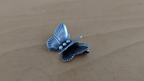 Sterling Butterfly Dimensional Double Winged Litt… - image 3