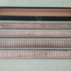 Vintage Mah Jong Pung Chow Game Tiles Rack from 1920’s. Dark Walnut. Mah Jongg