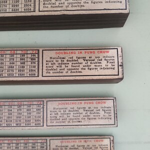 Vintage Mah Jong Pung Chow Game Tiles Rack from 1920’s. Dark Walnut. Mah Jongg image 6