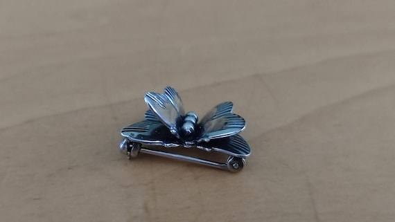 Sterling Butterfly Dimensional Double Winged Litt… - image 5