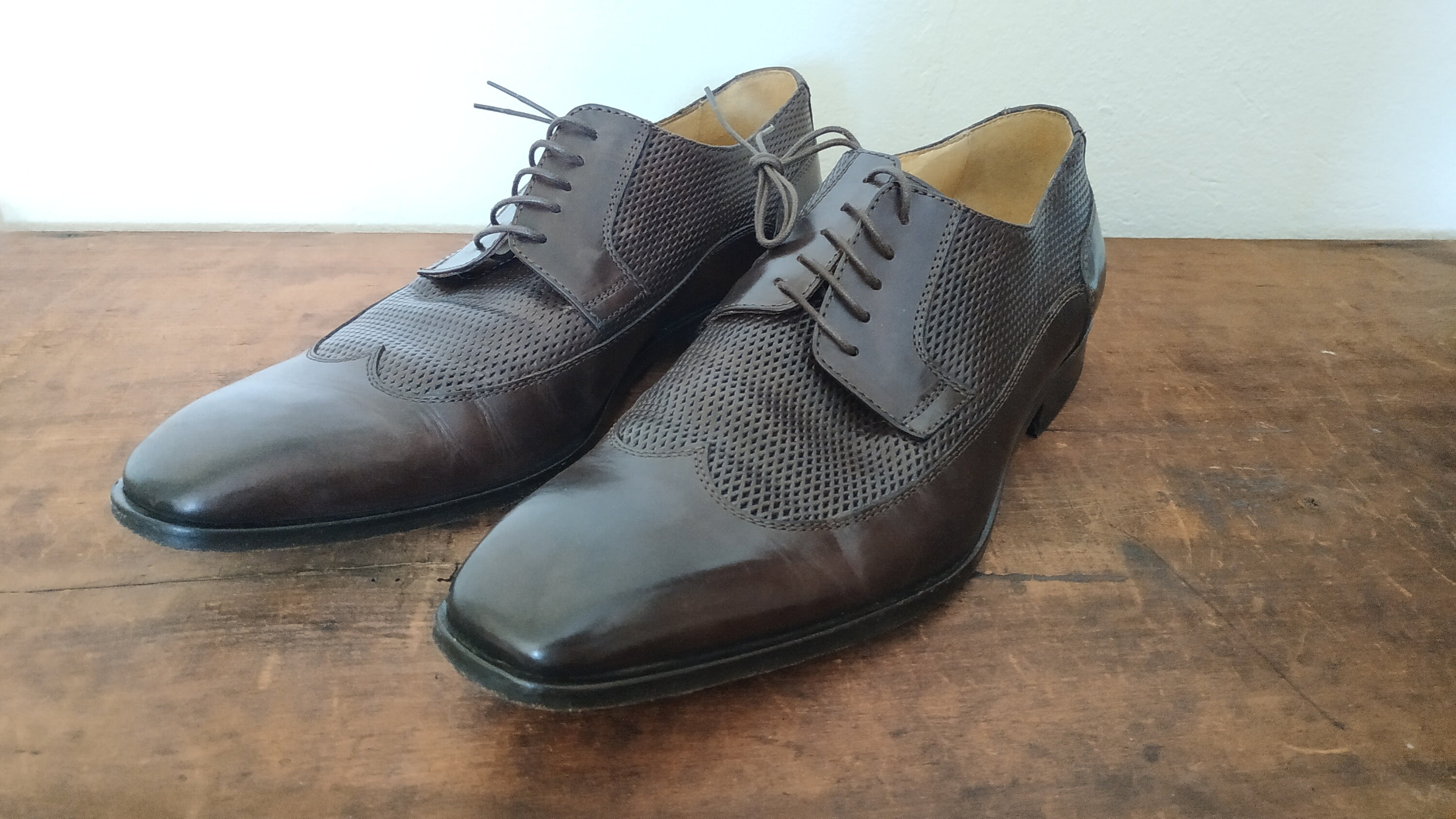 Paul Fredrick Vero Cuoio Italian All Leather Stitched Sole 