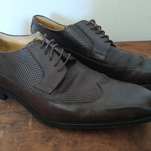 Paul Fredrick Vero Cuoio Italian All Leather Stitched Sole Shoe Size 8