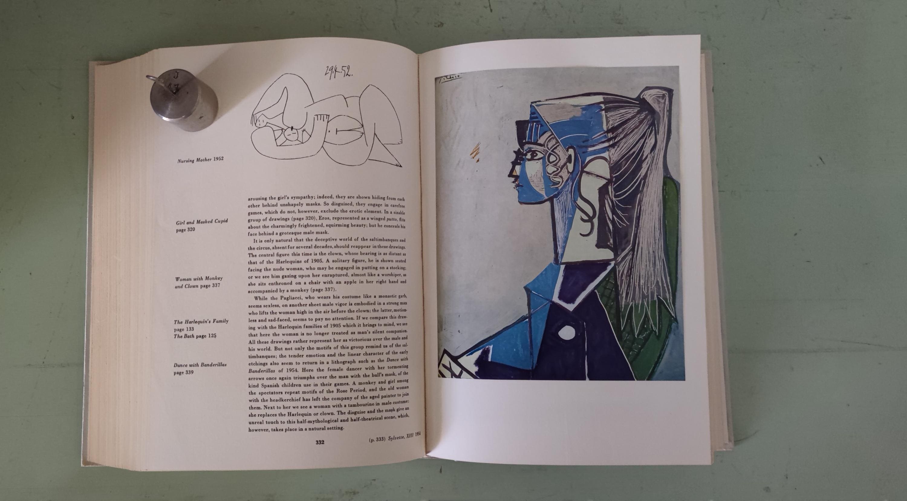 Pablo Picasso 1955 Hardcover by Wilhem Boeck and Jaime Sabartés