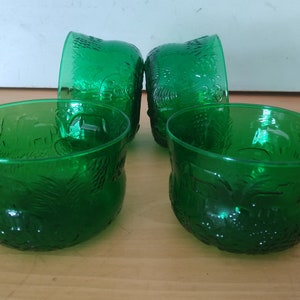 Nuutajärvi Fauna Dessert  Bowls Oiva Toikka Forest Greene