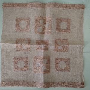 Finnischer Kuultokudos Leinen Transparent Textil Gold Glanz Woven Gobelin