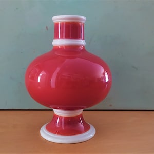 マンサー フォー レイモア イタリア ミッドセンチュリー 花瓶 バーントオレンジ ザクロ