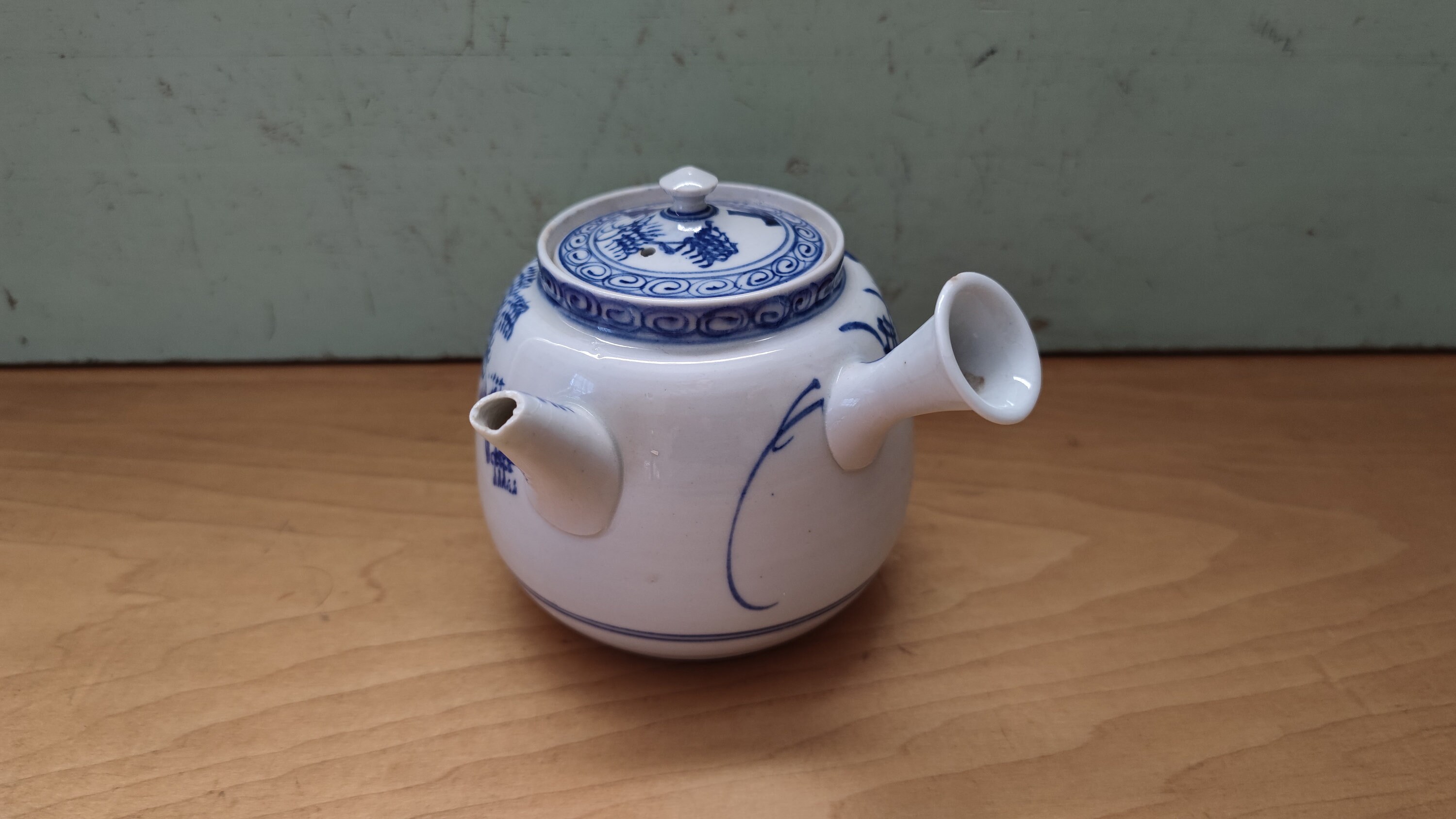 アンティーク 明治時代の日本磁器急須 青白 - Etsy 日本