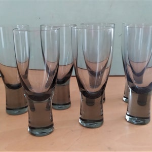 Per Lütken Holmegaard Canada 1950's White Wine Glasses Set of 7