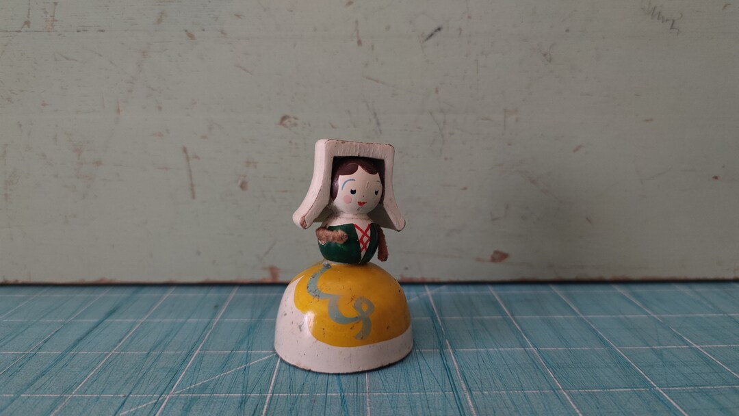 Swiss Bell Ringer The Swiss Girl Bell Ring a Ding Swiss Bell Wood and Metal Belladonna - Etsy