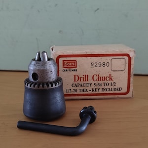RIDGID Supreme Drill Chuck Head Model No. with Key .50 Capacity with .50 to 20 Thread image 1